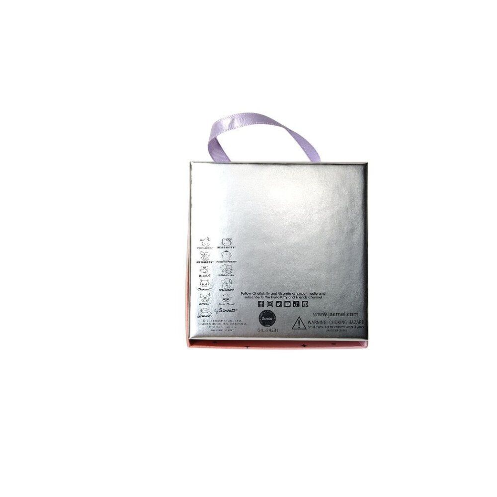 Hello Kitty and Friends Fine Silver-Plated Heart Earrings With Gift Box - Picture 3 of 5